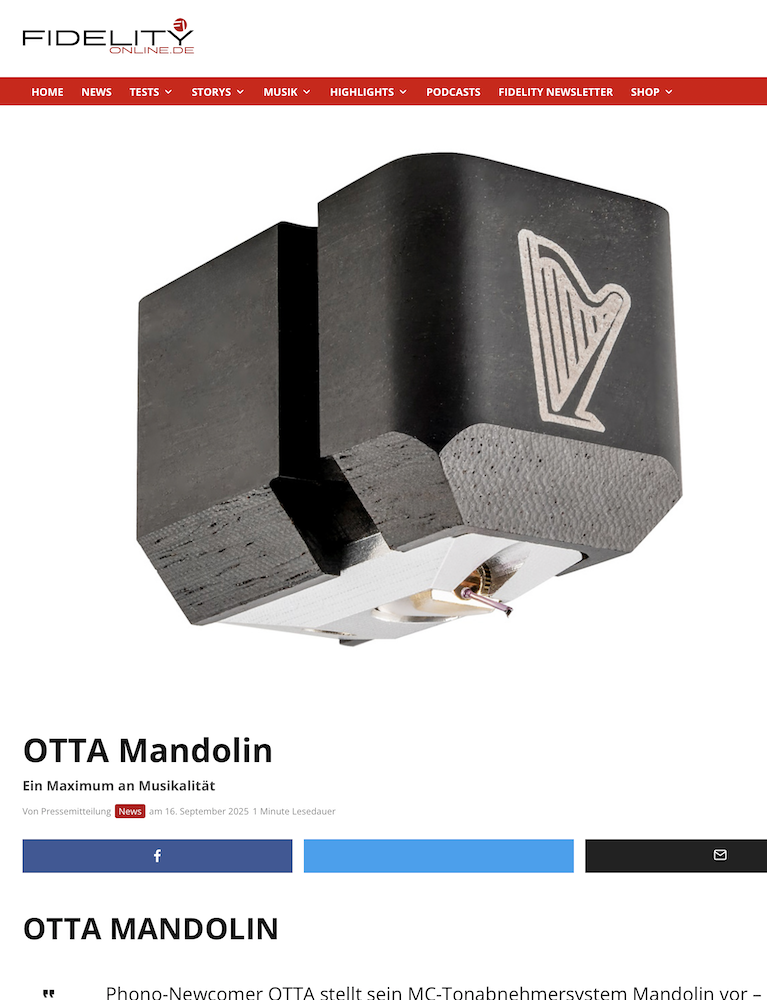 Fidelity O T T A Mandolin